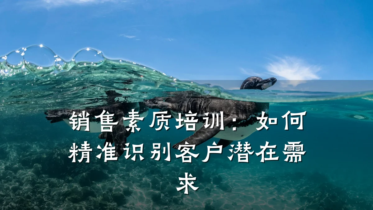 销售素质培训:如何精准识别客户潜在需求