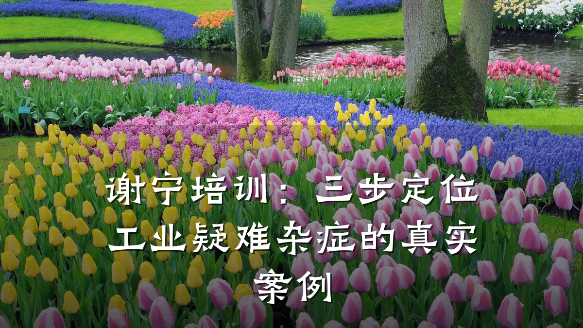 谢宁培训:三步定位工业疑难杂症的真实案例