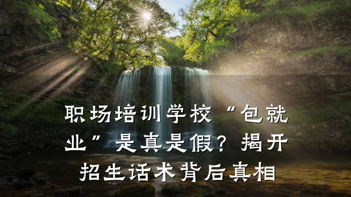 职场培训学校“包就业”是真是假?揭开招生话术背后真相