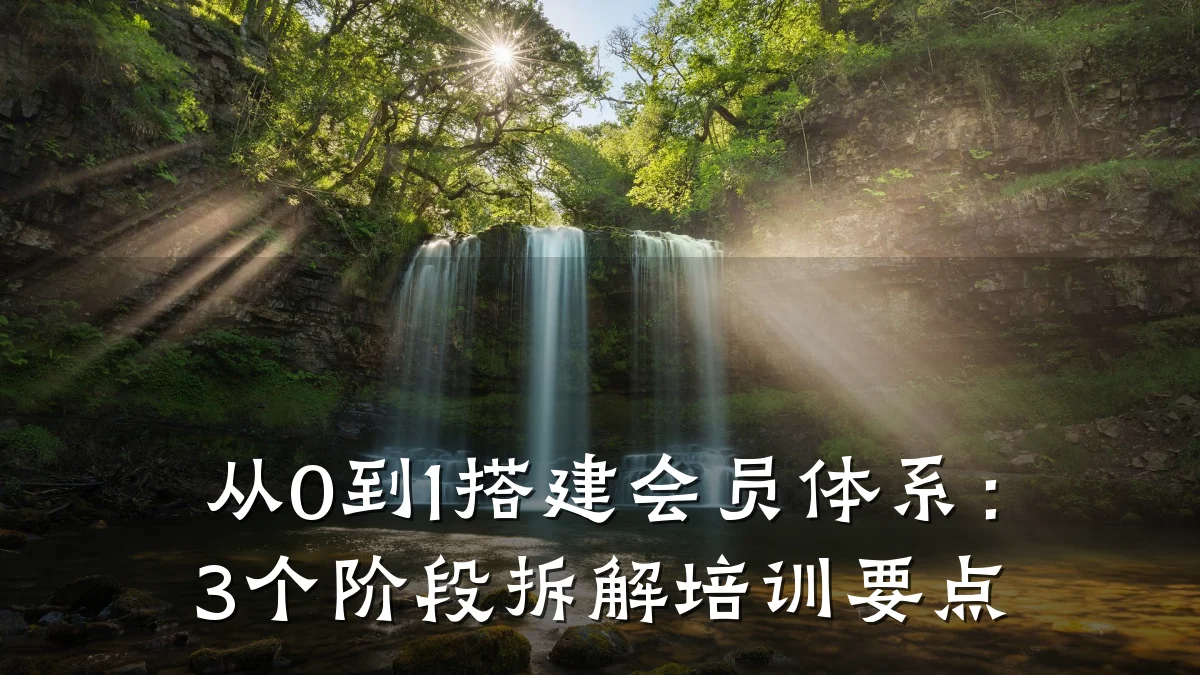 从0到1搭建会员体系:3个阶段拆解培训要点