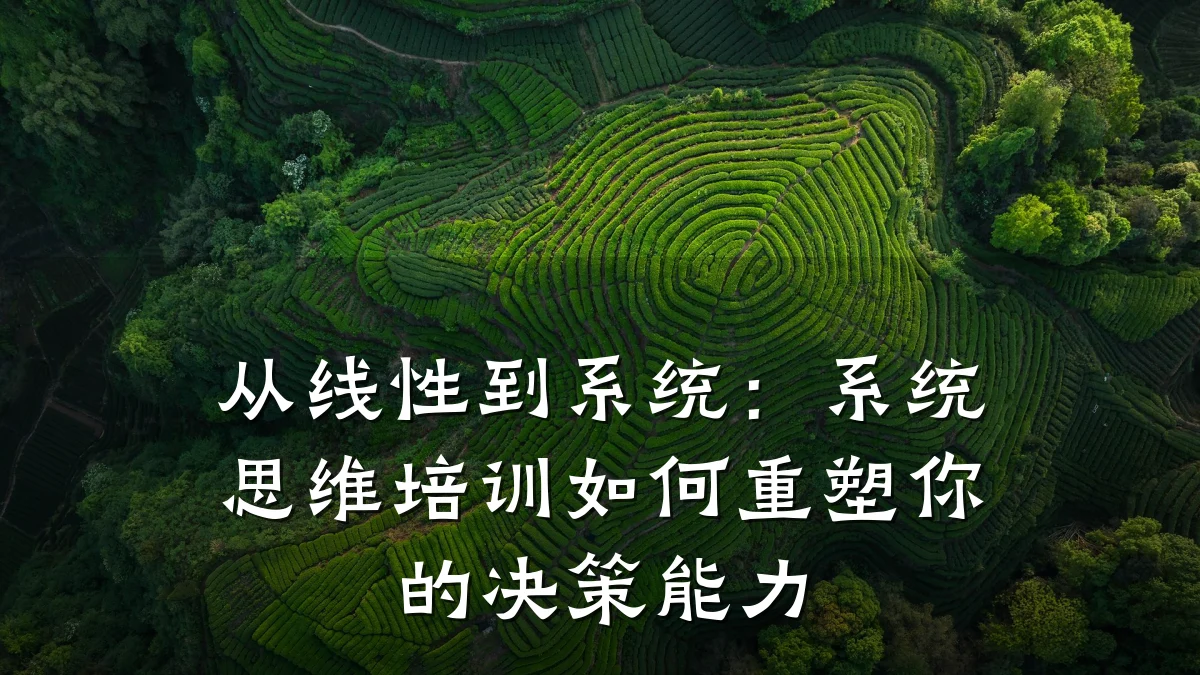 从线性到系统:系统思维培训如何重塑你的决策能力