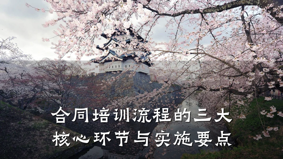合同培训流程的三大核心环节与实施要点