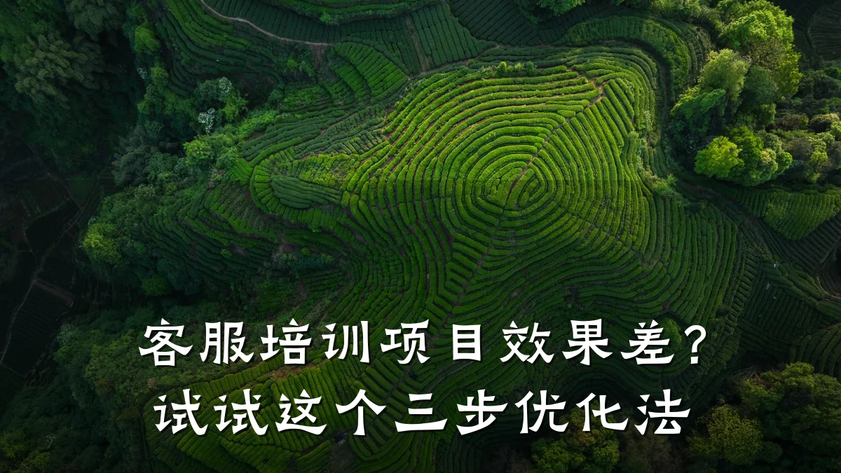 客服培训项目效果差?试试这个三步优化法