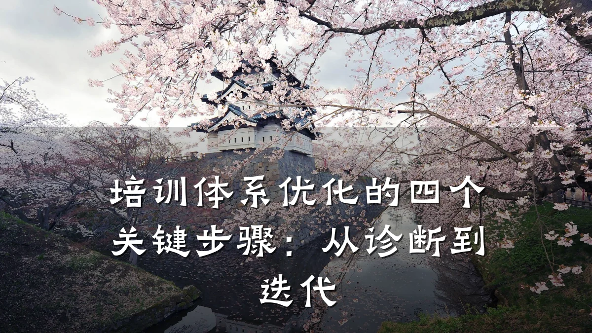 培训体系优化的四个关键步骤:从诊断到迭代