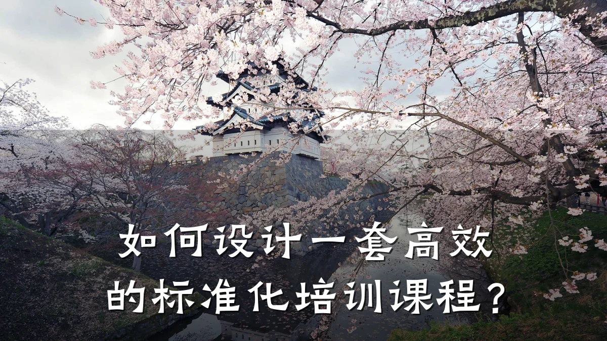 如何设计一套高效的标准化培训课程?
