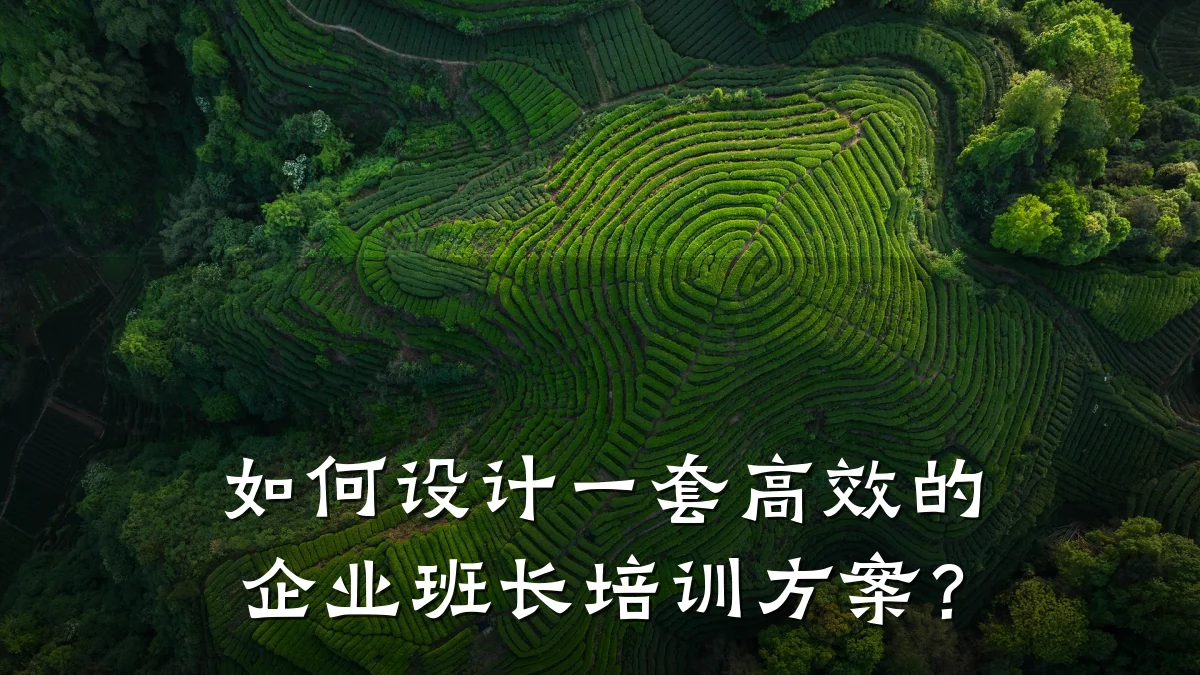 如何设计一套高效的企业班长培训方案?