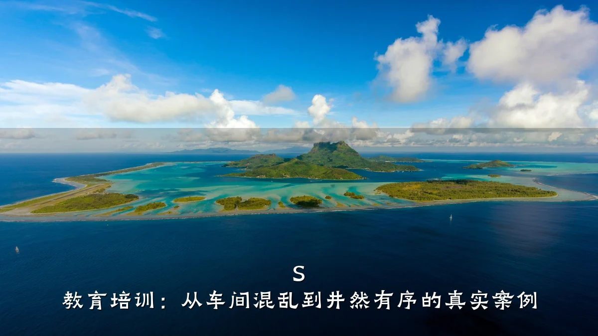 S 教育培训:从车间混乱到井然有序的真实案例