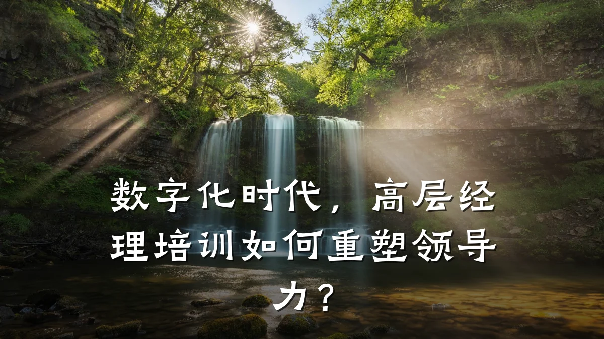 数字化时代,高层经理培训如何重塑领导力?